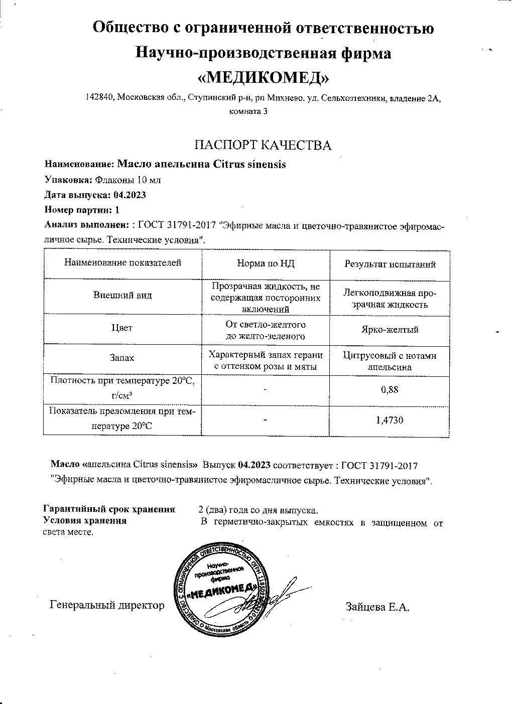 Паспорт №042023